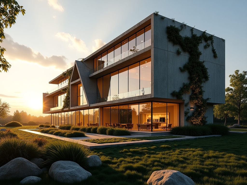 Edificio sostenible con tecnologías eficientes